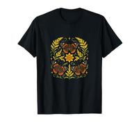 Symétrie Mandala Papillon Amiral Rouge inspirée de la Nature T-Shirt