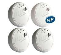 SYMEX 4 détecteurs de fumée certifiés NF - SYM3200