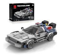 SymGrpu Lot de 405 blocs de construction de voiture de course technique Retour vers le futur Voiture de sport Jouet Speed Champion Modèle de véhicule de collection Cadeau pour adultes et enfants