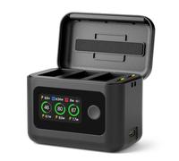 SYMIK Chargeur de Batterie pour GoPro Hero 13 & Mission 1 Pro, Triple Slot