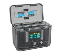 SYMIK Insta 360 X4 Chargeur de Batterie pour Accessoire Insta360 X4, écran OLED 30 W, boîtier de Charge Intelligent bidirectionnel pour Batterie Insta360 X4, hub de Charge Rapide Affiche Le Niveau de