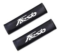 Symilov 1 Paire Coussinets de Ceinture Sécurité de Voiture pour Fo-RD Fiesta, Housse de Protection Confort d'épaule en Fibre Carbone, Accessoires Intérieurs Automobiles,White