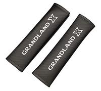 Symilov 1 Paire Coussinets de Ceinture Sécurité de Voiture pour OP-el Grandland X, Housse de Protection Confort d'épaule en Fibre Carbone, Accessoires Intérieurs Automobiles,White
