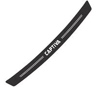 Symilov Voiture Fiber Carbone Arrière Protection de Pare-Chocs, pour Chev-rolet Cruze Spark Equinox Sonic Captiva Aveo, Arrière Coffre Seuil Couvercle Garde Pédales Anti-Rayures Autocollant, Captiva
