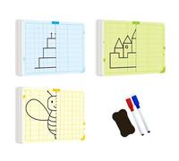 Symmetry Drawing Kids Erasable Drawing Board, Educational Concentration Toy Set, Creative Learning Activity For Children Boys Girls, Art Skill Development Tool For Home Classroom Play Fun Early