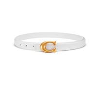 SYMOL Ceinture Femme Cuir Noir Blanc Véritable Ceintures Ceinturon Femme 24mm Jeans Casual Classique Rétro (blanc, Taille:85CM-95CM)