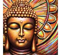 SYMON Diamond Painting,bouddha religieux,5d Diamant Painting Complet Kits,DIY Broderie Diamant Complet pour Home Art Décoration 35x35cm