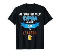 Sympa Om L'Apéro Humour Marseille Supporter Foot T-Shirt