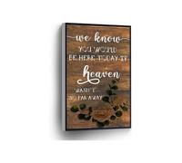 Sympathy Quote Canvas Print If Heaven Wasnt So Far Away Wedding Wall Art For Home And School Decor(Unframed,08x12inch(20x30cm))