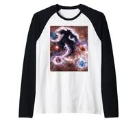 Symphonie céleste : Une nébuleuse Galactique Abstraite captivante Manche Raglan
