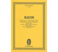 Symphonie concertante Sib majeur: Hob. I: 105. oboe, bassoon, violin, cello and orchestra. Partition d'étude.