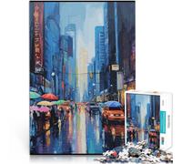 Symphonie des lumières de la Ville Puzzles 1000 pièces pour Adultes Jeu de Casse-tête Car C'est Un pour Toute la Famille 38x26cm