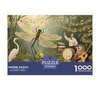 Symphonie des Marais Puzzle en Bois Imperméable DIY Puzzles De 1000 Pièces pour Adultes Cadeaux Amusant Jeux Éducatifs
