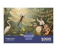 Symphonie des Marais Puzzle en Bois Imperméable DIY Puzzles De 1000 Pièces pour Adultes Cadeaux Impossible De Décoration pour La Maison