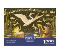 Symphonie des Marais Puzzle en Bois Imperméable DIY Puzzles De 1000 Pièces pour Adultes Coloré De Décoration pour La Maison