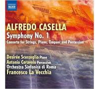 Alfredo Casella – Symphonie n° 1, Concerto pour cordes, Piano, Timbales et Percussions – NAXOS