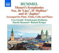 NAXOS – Symphonies n° 35 (Haffner), 36 (Linz) et 41 (Jupiter) arrangées (Arr. J. N. Hummel)