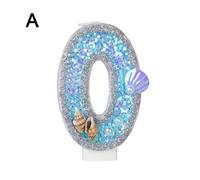 Symphonie Numéro D'océan, Bougie D'anniversaire, Décoration De Fête D'anniversaire, Numéro De Mariage, Gâteau Dessert O5e4