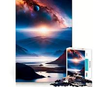 Symphonie planétaire Alpine Puzzle de 1000 pièces pour Adultes Jeu d'exercice Mental Découpe de précision Bords Lisses Activité relaxante en Groupe à l'intérieur (38x52cm)