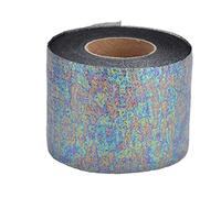 Symphonie Ruban Paillettes Paillettes Tulle Rouleau Élégant Haute Qualité DIY Cheveux Noeud Emballage Décoration De Fête De Mariage Polyester 6 cm Largeur 25yd Longueur 1 Rouleau (Noire)