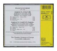 Symphonies No. 3 En Ré Majeur D.200 Et No. 4 En Ut Mineur "Tragique