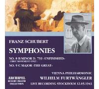 Symphonies No. 8 En Si Mineur D.759 "Inachevée" Et No. 9 En Ut Majeur D.944 "La Grande