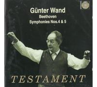 Symphonies Nos. 4 & 5 (Wand, Gurzenich Orchestra Of Cologne) by Ludwig Van Beethoven (2003-01-01)