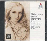Symphonies Pour Cordes Nos. 1, 4, 6, 7 & 12 Concerto Köln
