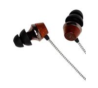 Symphonized ALN 2.0 Écouteurs Intra-Auriculaires en Bois véritable avec Technologie innovante de Bouclier et Micro Argenté