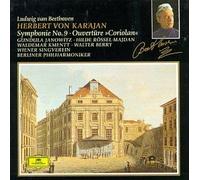 Symphony 9 / Coriolan Overture Beethoven / Karajan / Bpo