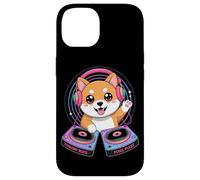 Symphony Beats Pixel Pulse Chien Dj Coque pour iPhone 14