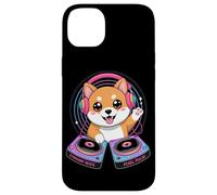 Symphony Beats Pixel Pulse Chien Dj Coque pour iPhone 14 Plus