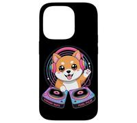 Symphony Beats Pixel Pulse Chien Dj Coque pour iPhone 14 Pro