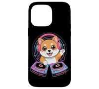 Symphony Beats Pixel Pulse Chien Dj Coque pour iPhone 14 Pro Max