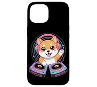 Symphony Beats Pixel Pulse Chien Dj Coque pour iPhone 15