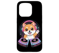Symphony Beats Pixel Pulse Chien Dj Coque pour iPhone 15 Pro