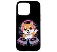 Symphony Beats Pixel Pulse Chien Dj Coque pour iPhone 15 Pro Max