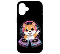 Symphony Beats Pixel Pulse Chien Dj Coque pour iPhone 16