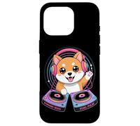 Symphony Beats Pixel Pulse Chien Dj Coque pour iPhone 16 Pro