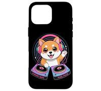 Symphony Beats Pixel Pulse Chien Dj Coque pour iPhone 16 Pro Max