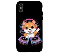 Symphony Beats Pixel Pulse Chien Dj Coque pour iPhone X/XS