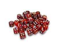 Symphony Festive Dice Lot de 36 dés avec picots blancs D6 12 mm