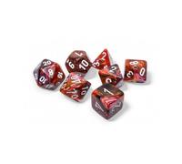 Symphony Festive Dice Lot de 7 dés avec chiffres blancs 16 mm Chessex