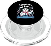 Symphony Of Snow DJ Bonhomme De Neige Noël PopSockets PopGrip pour MagSafe