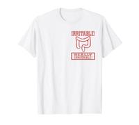 Symptômes de l'Intestin Irritable Côlon T-Shirt Graphique avec Valeur, Homme, Blanc, S