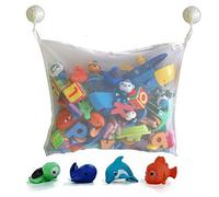 sympuk Organiseur de jouets de bain pour bébé - Hamac - Filet de rangement en maille filet - Organiseur de salle de bain