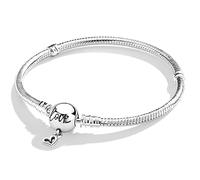 Symretie Bracelet en argent 925 pour femme, bracelet à chaîne serpent Pandora Moments, compatible avec les breloques Pandora, un cadeau idéal pour les femmes. SL1, 8.3 in/21 cm, Argent sterling