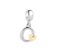 Symretie Pendentif Alphabet A-Z, en argent 925, compatible avec les bracelets et colliers Pandora et européens, pour femmes et filles.
