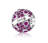Symretie Pendentif Charm en Argent 925, Compatible avec les Bracelets et Colliers de Style Pandora et Européen. Convient aux Femmes et aux Filles.