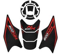 SYMWBD Autocollant Latéral pour Réservoir De Carburant De Moto pour CFMOTO CF800NK CF 800 NK 800NK 2023 Autocollants pour Protection de réservoir de carbu(Rouge)